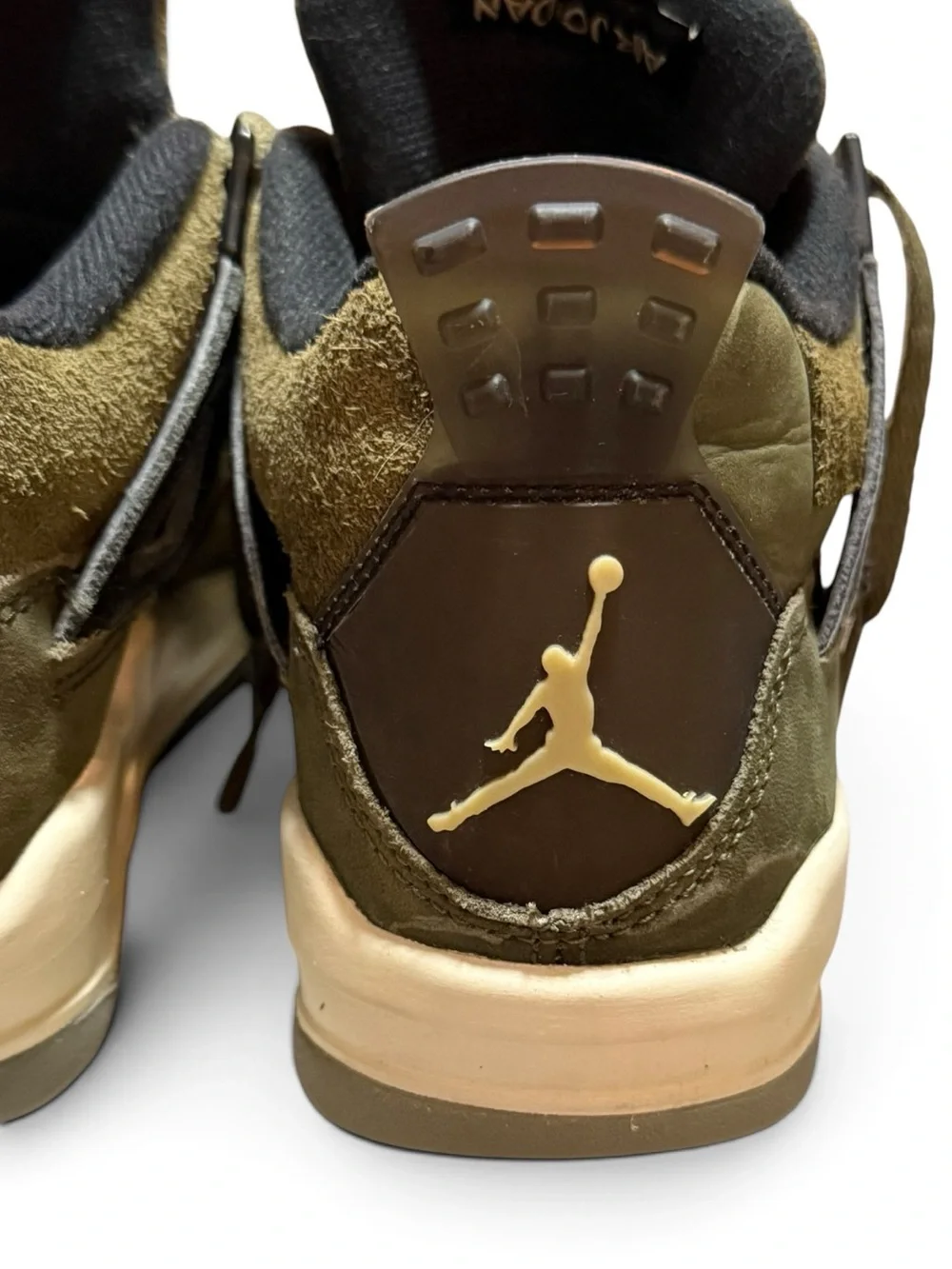 Kid’s Nike 4Y Air Jordan 4s Retro SE Craft Olive Shoes
